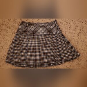 Forever 21 Blue and White Plaid Skirt